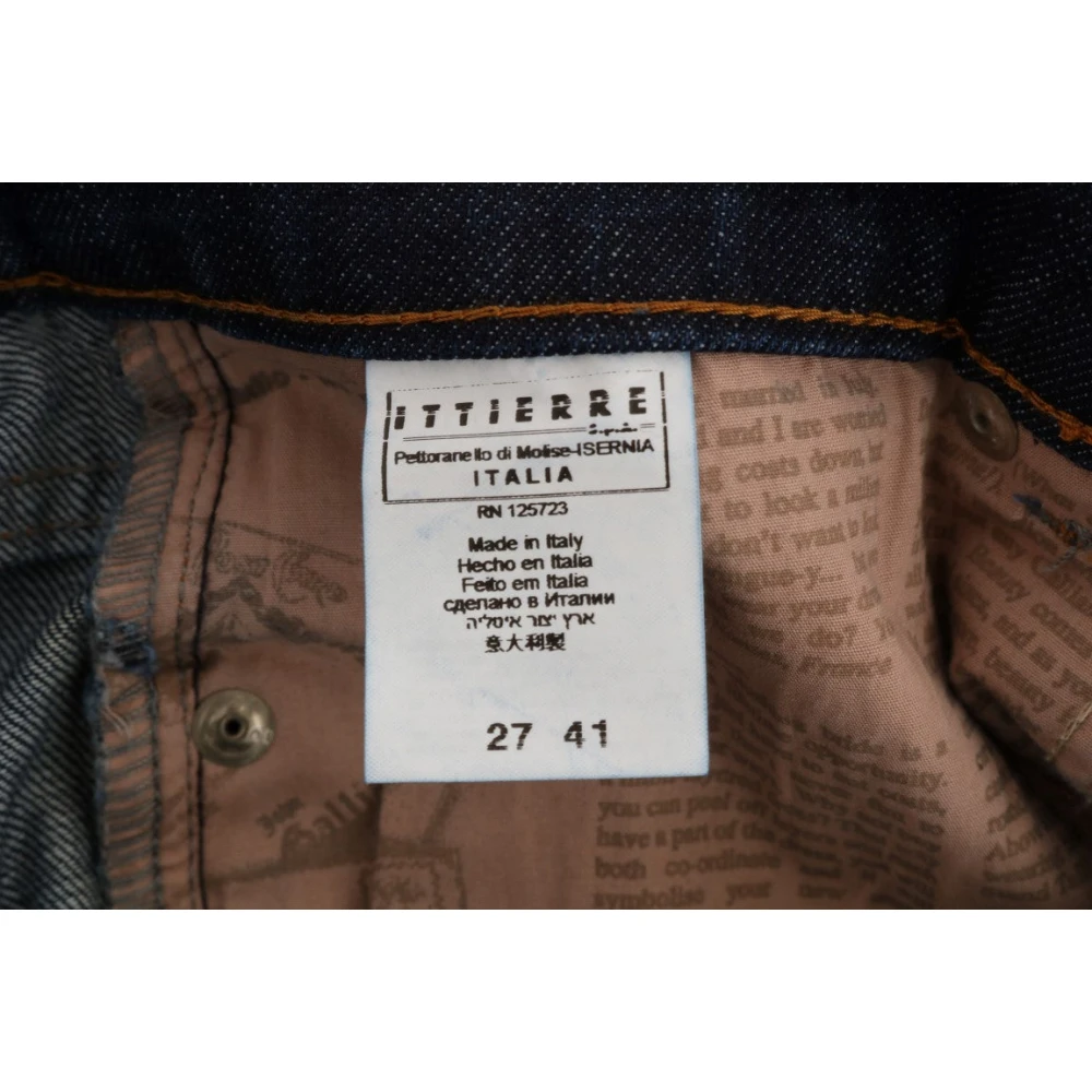 John Galliano Stijlvolle Skinny Low Rise Denim Jeans Blue Dames
