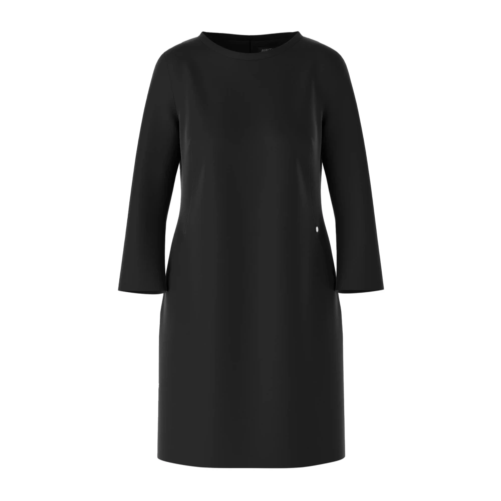 Marc Cain Sportieve zwarte jurk viscose elastaan Black Dames