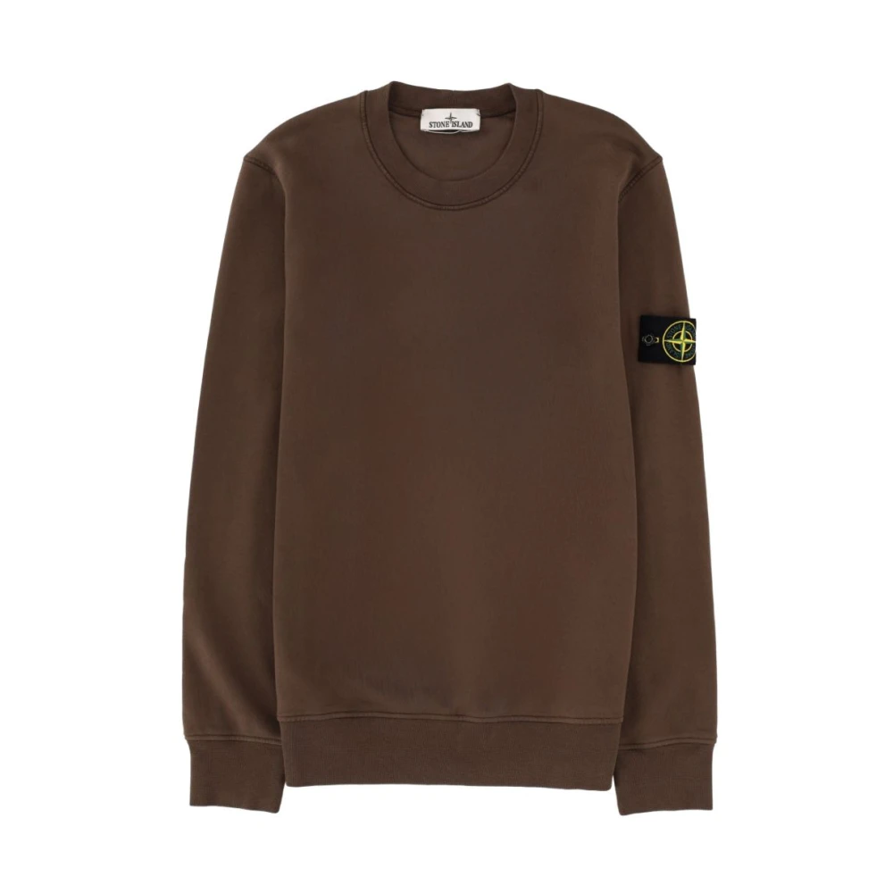 Stone Island Men's Brown Crewneck Sweatshirt - Sweatshirts - Xl - Sweatshirts & Hoodies