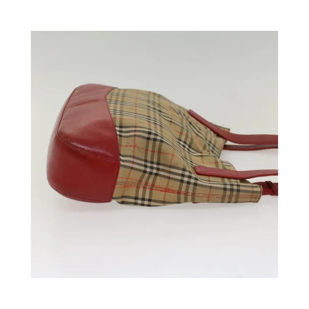 Burberry Vintage Pre-owned Nylon shoulder-bags Beige Dames