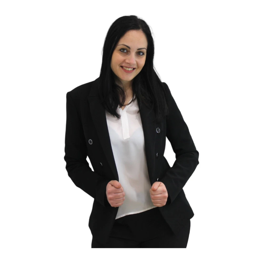 Kocca Stijlvolle Blazer Jas Black Dames