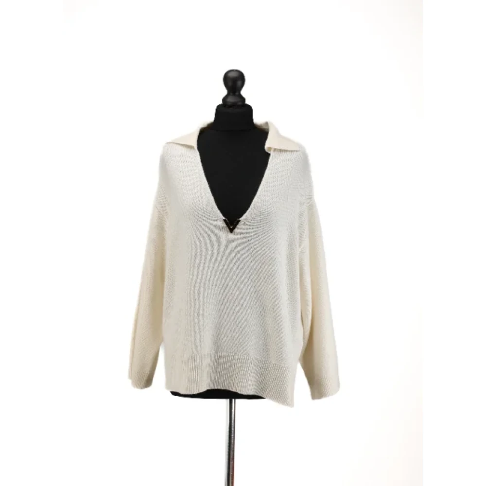 Valentino Vintage Pre-owned Cashmere tops White Dames