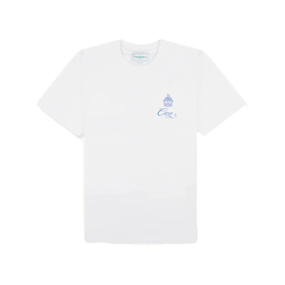 Casablanca Casa Emblem Wit T-shirt White Heren
