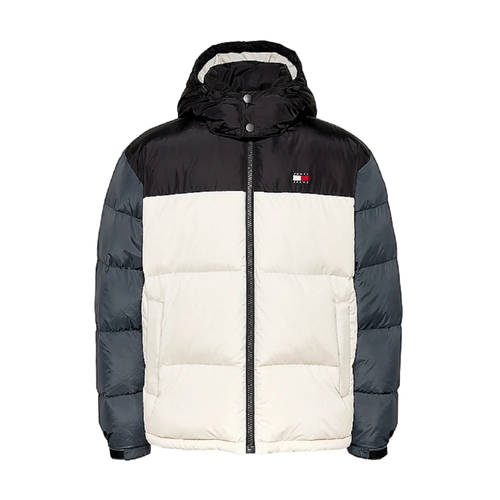 Tommy Jeans Kleur Blok Hooded Jas Multicolor Heren