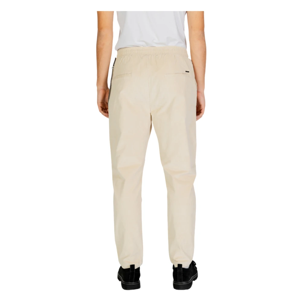 Gianni Lupo Beige Rits Kant Broek Herfst Winter Beige Heren