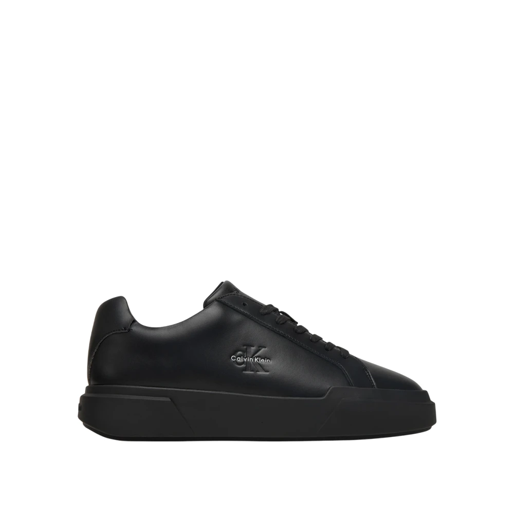 Calvin Klein Herren Schwarz Sneakers Chunky Cupsole Laceup Lth Ym0ym01344 40 - Bild 3