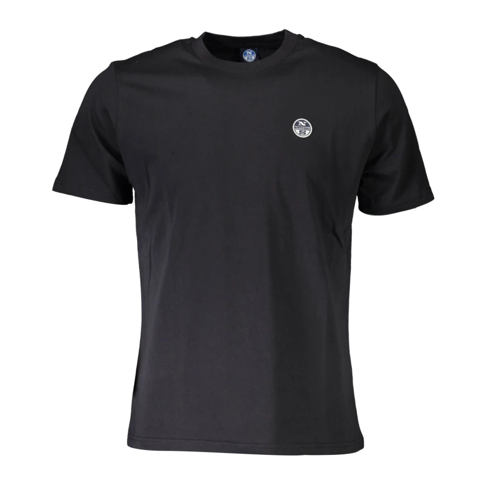 North Sails Elegant Zwart Katoenen T-Shirt Black Heren