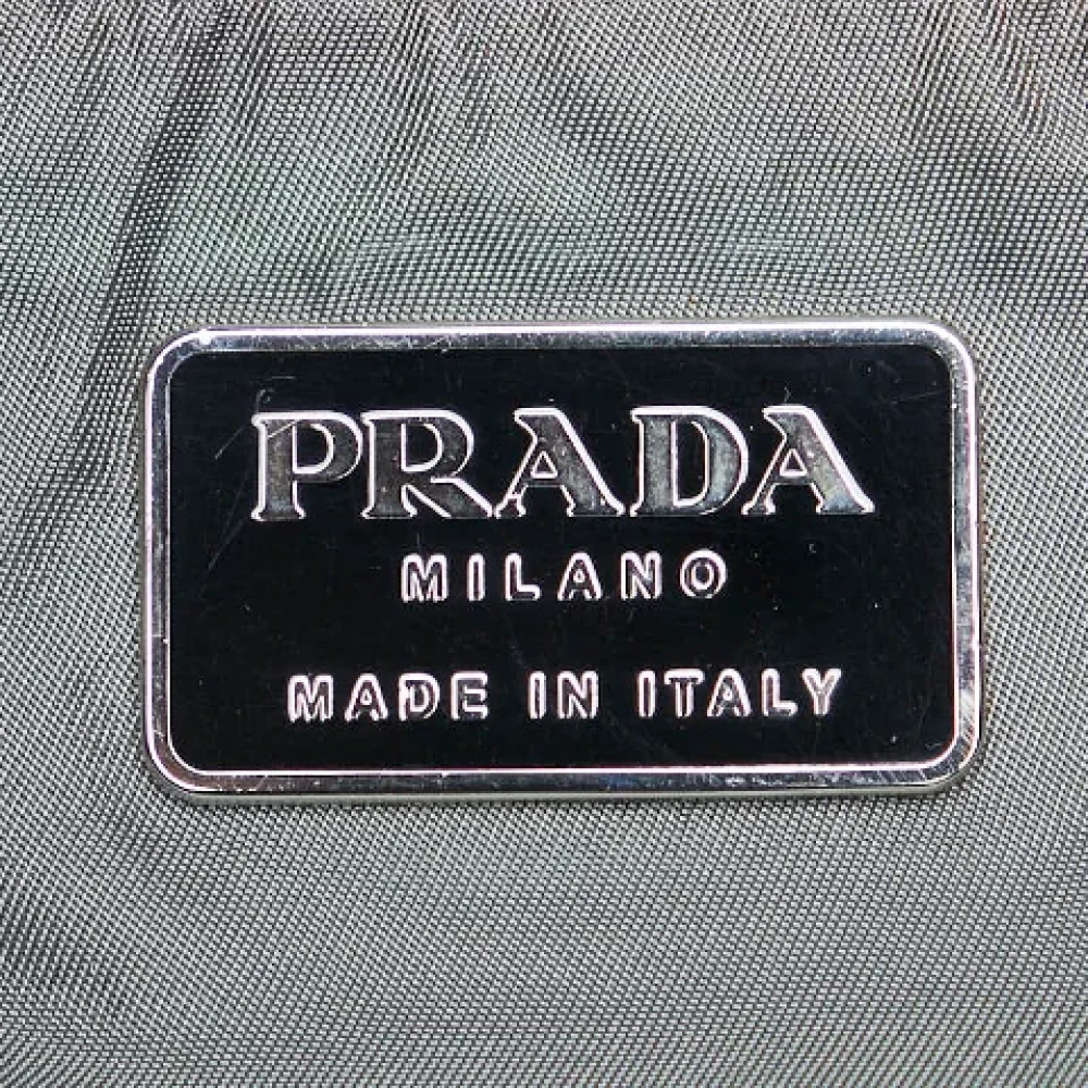 Prada Vintage Pre-owned Canvas travel-bags Black Dames