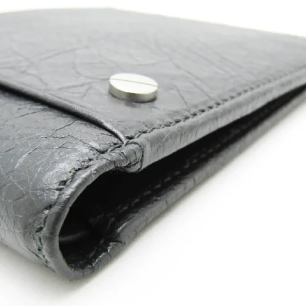Balenciaga Vintage Pre-owned Leather wallets Gray Dames