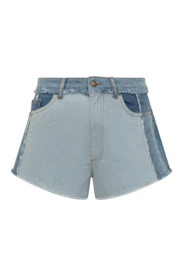 Patchwork Denimshorts