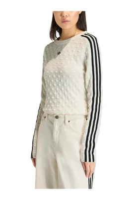 Slim Solid Spike Knit Långärmad T-shirt