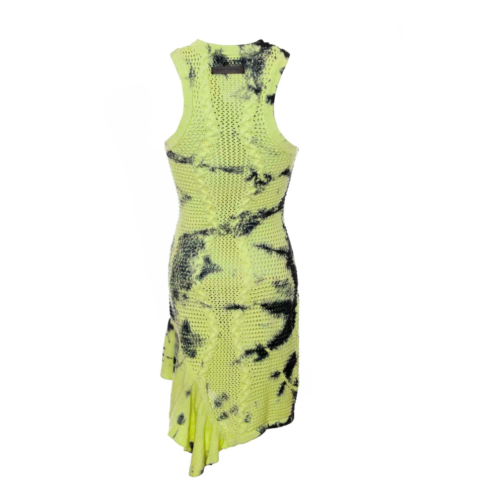 Daily Paper Groene Gehaakte Jurk met Dip-Dye Green Dames