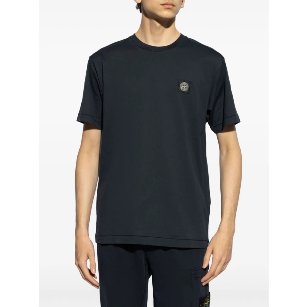 Stone Island Casual T-shirt A0020 Blue Heren