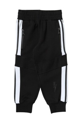 black-kids-joggers-with-side-stripes