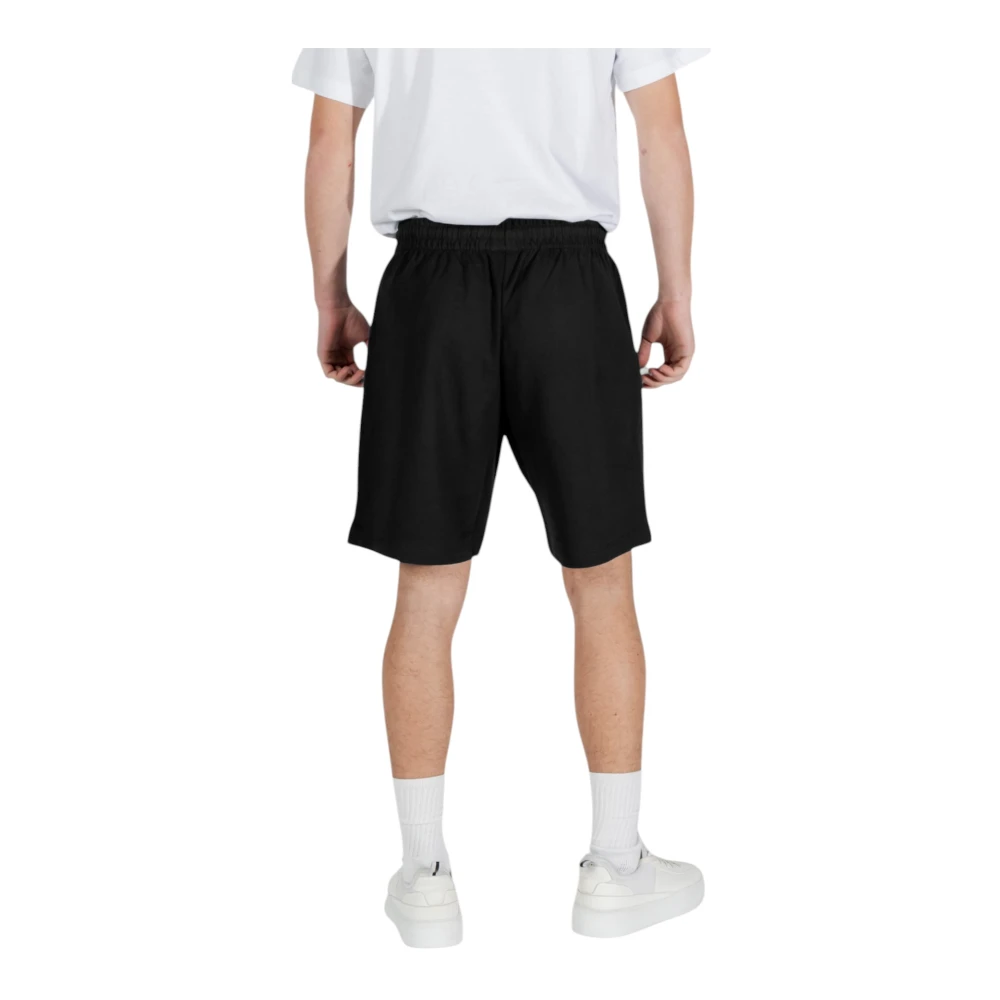 Emporio Armani EA7 Sportieve Bermuda Shorts voor Mannen Black Heren