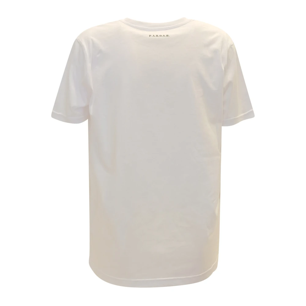 P.a.r.o.s.h. Wit Katoenen T-Shirt Culmine White Dames