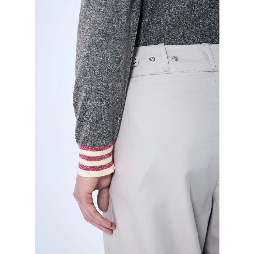 Kiko Kostadinov Fold-over Plain Weave Broek White Heren