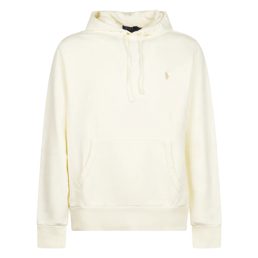 Polo Ralph Lauren Men's Beige Hoodies, L, Lspohoodm2 Long Sleeve Sweatshirt