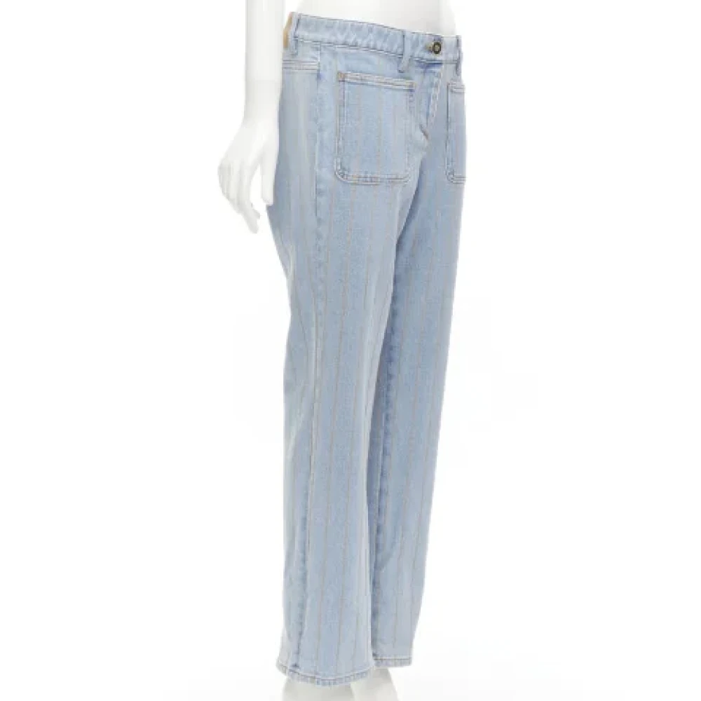 Chanel Vintage Pre-owned Cotton jeans Blue Dames