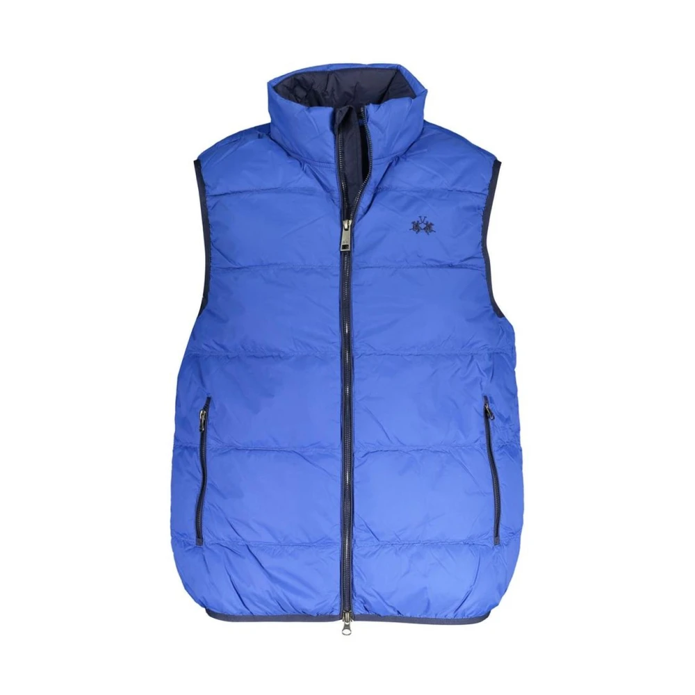La Martina Men's Blue Quilted Sleeveless Vest - Waistcoats - M - Jackets
