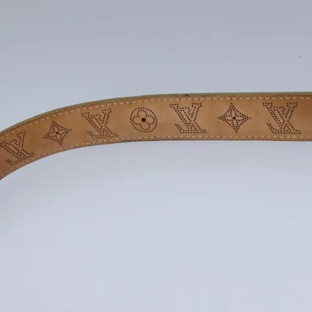 Louis Vuitton Vintage Pre-owned Leather belts Yellow Dames