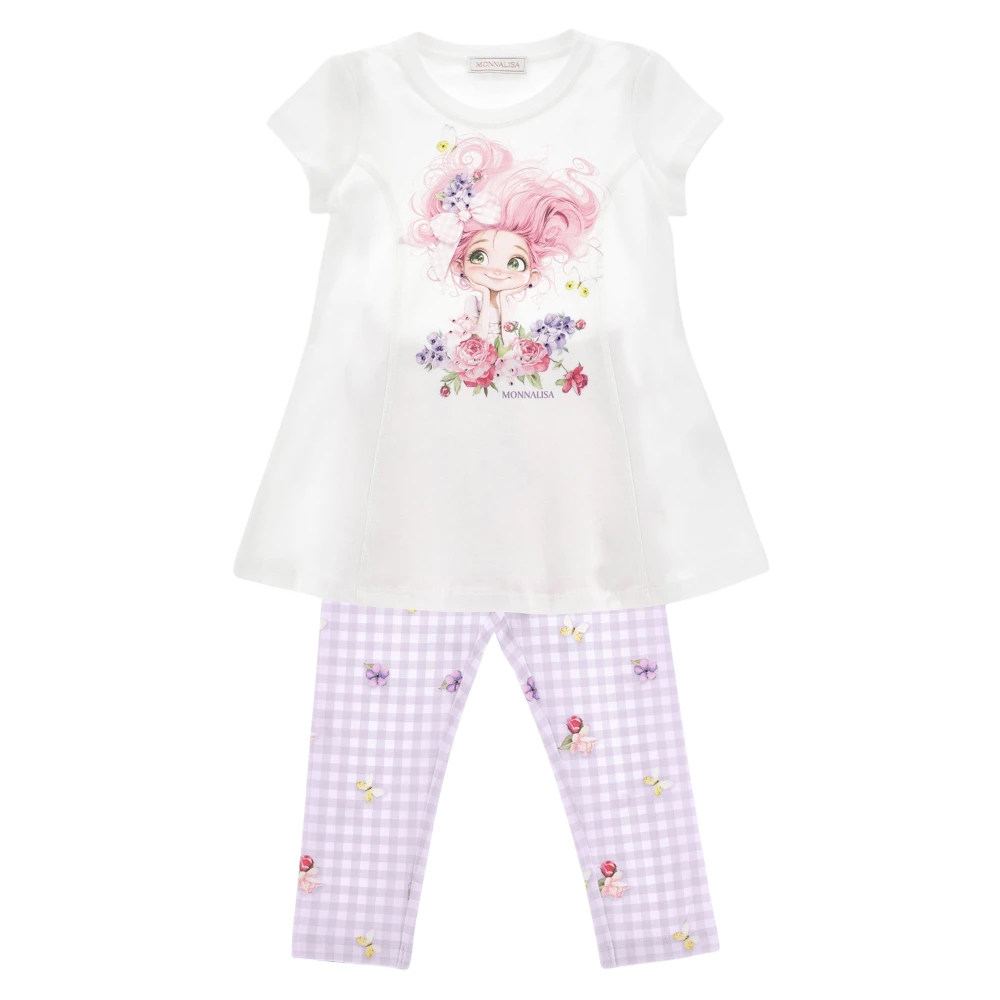 Monnalisa Women's Maxi T-Shirt And Leggings Set