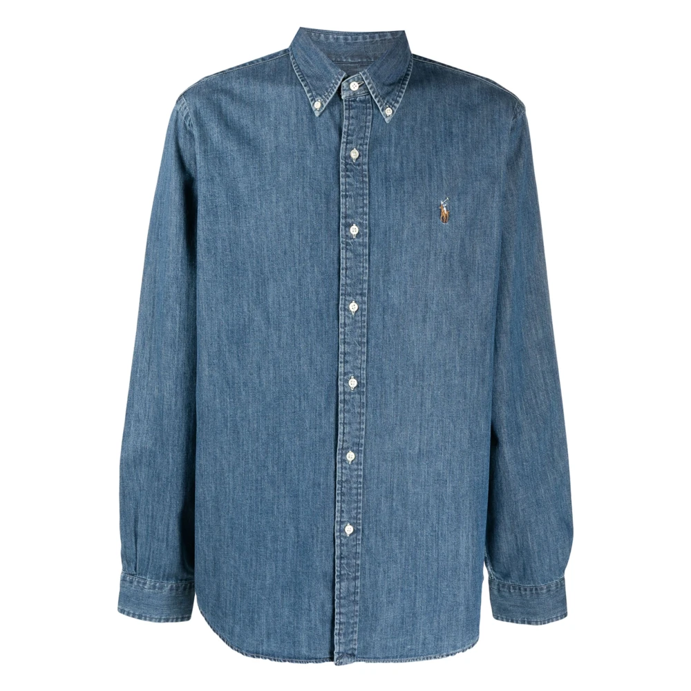 Ralph Lauren Denim Overhemd Blue Heren