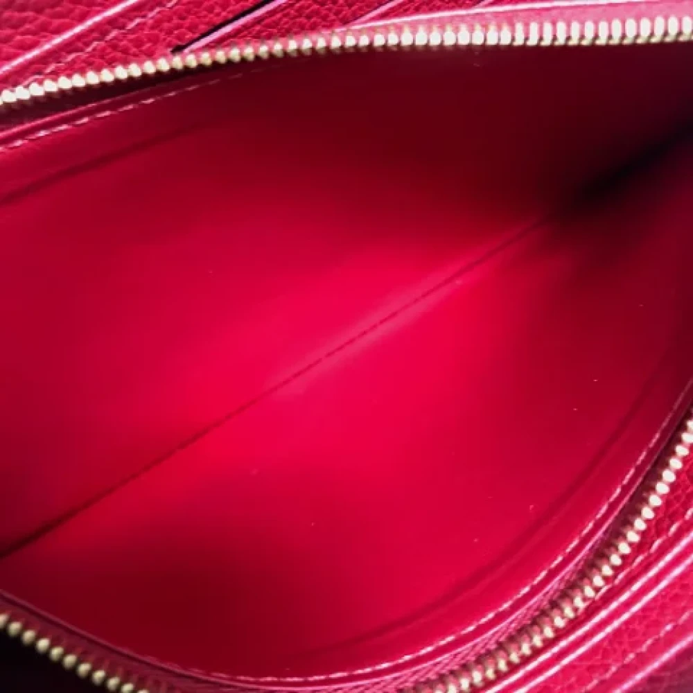 Louis Vuitton Vintage Pre-owned Leather wallets Red Dames