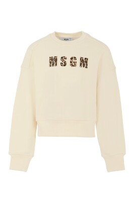 sweat-crop-a-imprime-animal-ivoire