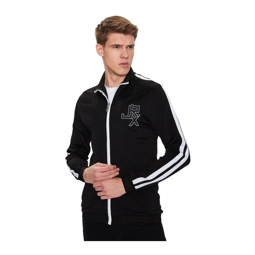 John Richmond Sweatshirt met rits Black Heren