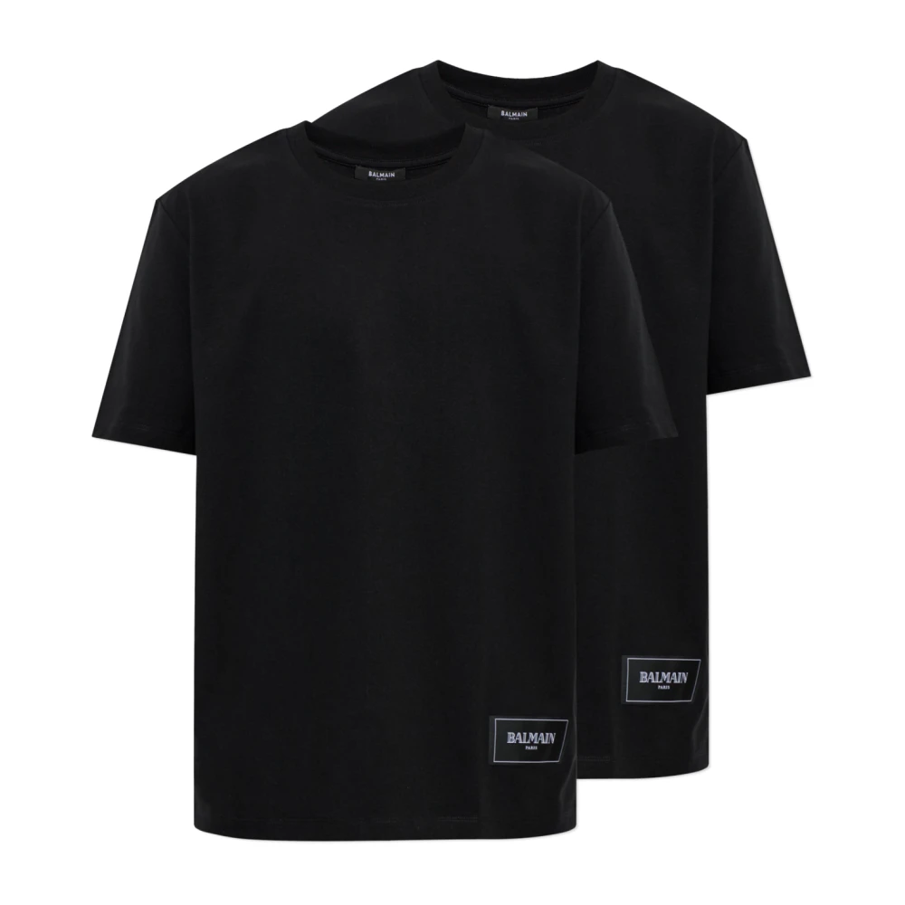Balmain Uomo Nero - Confezione Da 2 T-Shirt Vintage - Tops - M - Immagine 1