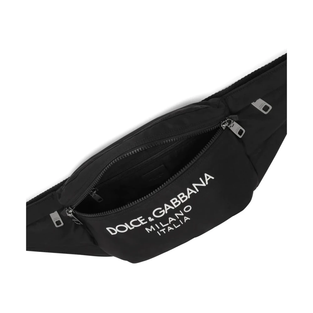 Dolce & Gabbana Logo-Print Heuptas Zwart Black Heren