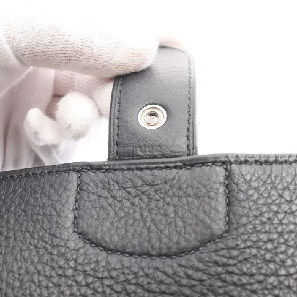 Hermès Vintage Pre-owned Leather handbags Black Dames