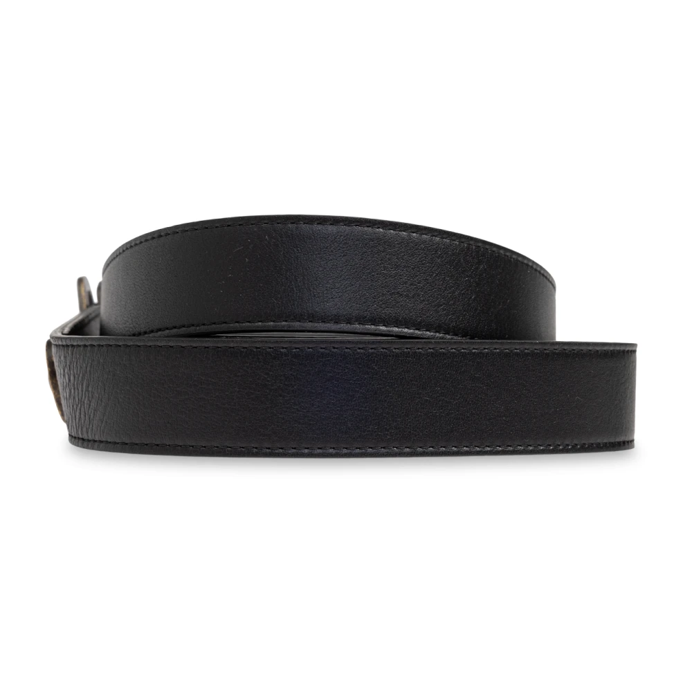 Balenciaga Leren riem Black Heren