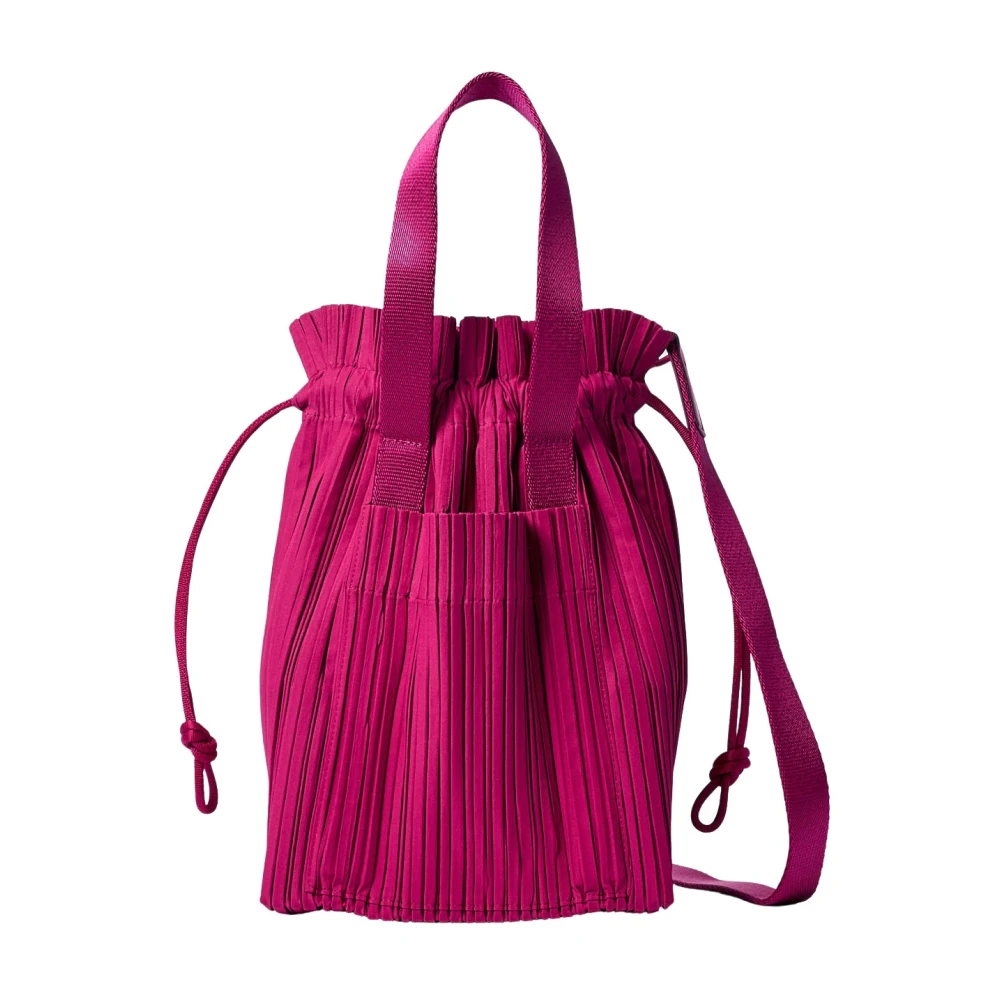 Issey Miyake Geplooide Handtas Pink Dames