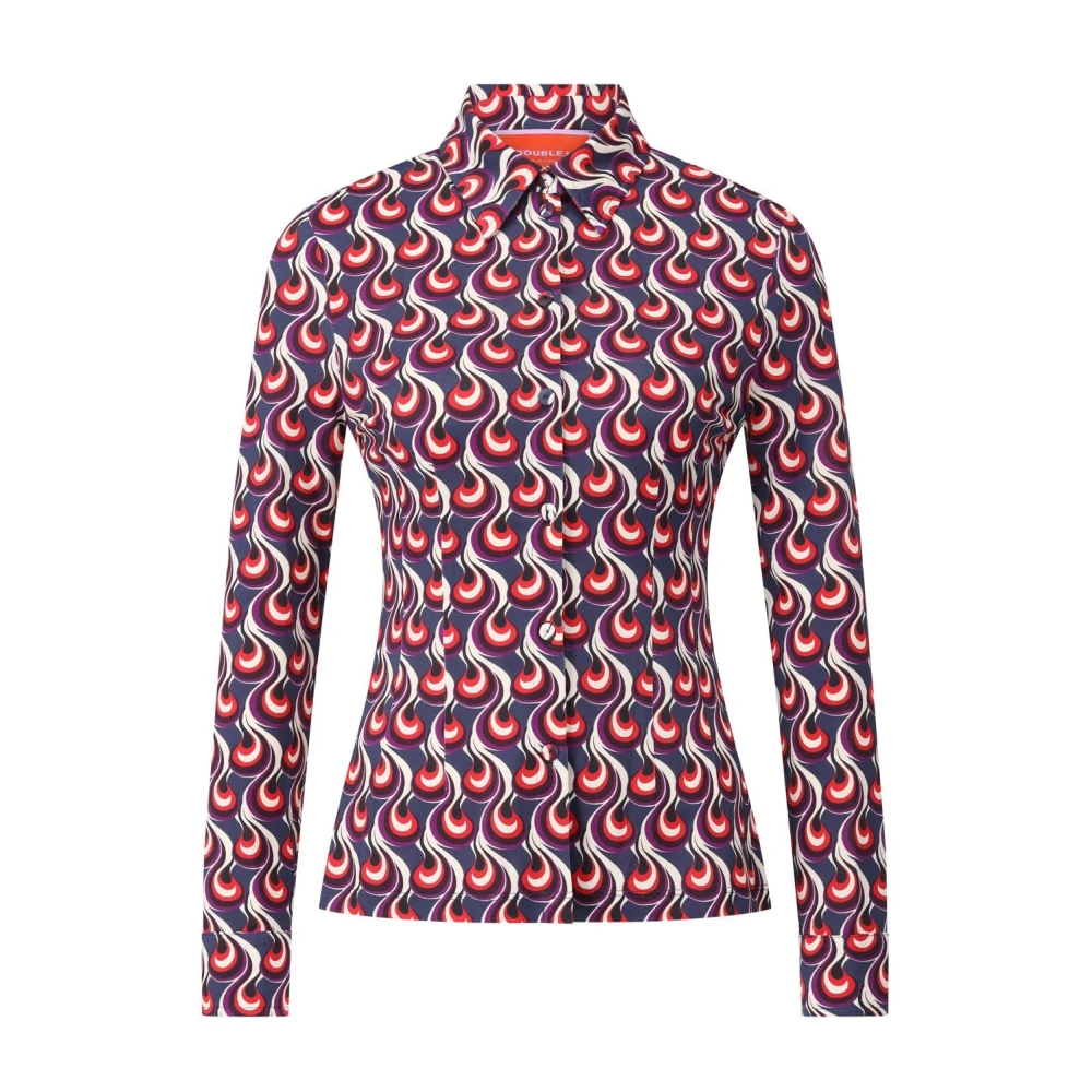 La Doublej Multicolor Patterned Fitted Shirt Blouse - Female - Shirts - S - Blouses & Shirts