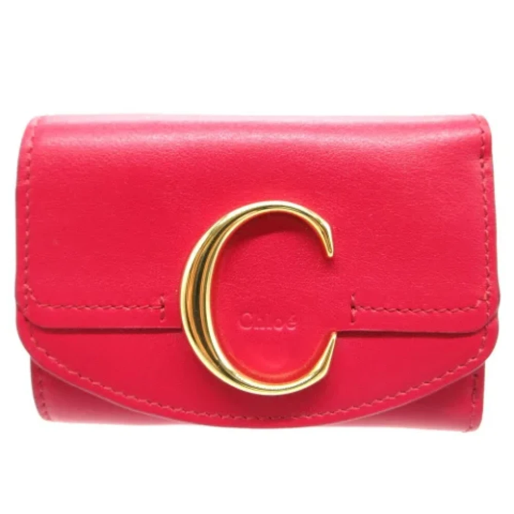 Chloé Pre-owned Leather wallets Pink Dames