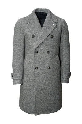 Grå Chesterfield Kappa