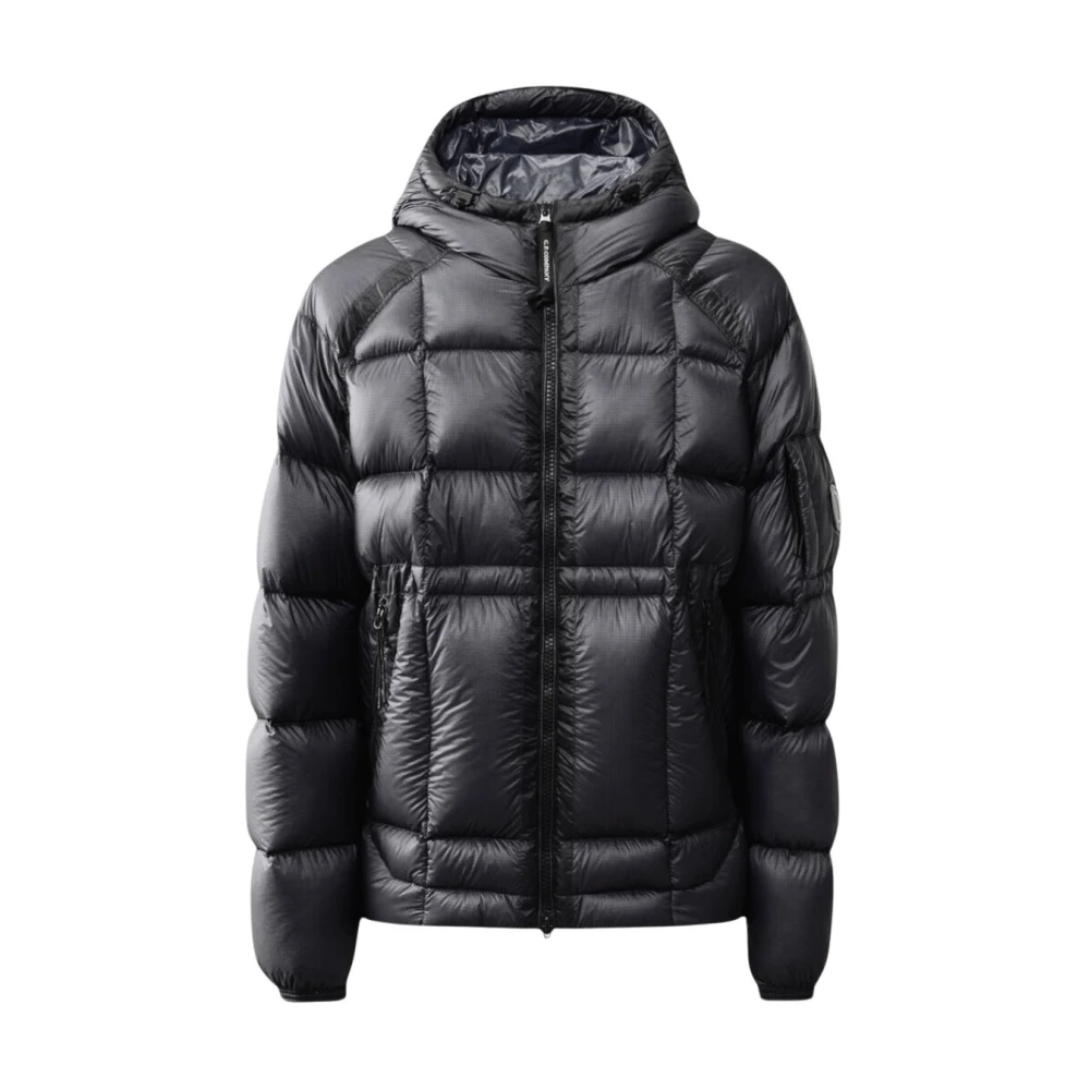 C.P. Company Lichtgewicht Donsjas met Capuchon Black Heren