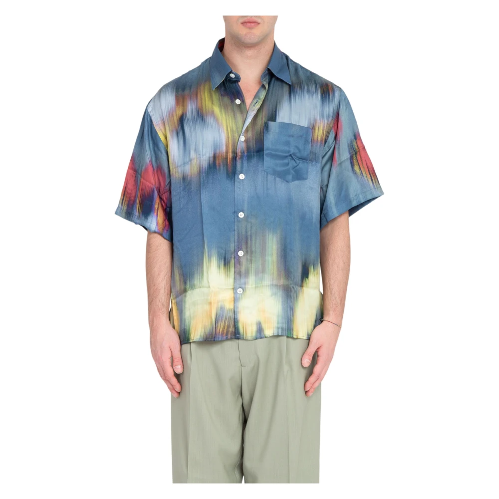 Costumein Gedrukt korte mouw overhemd Multicolor Heren