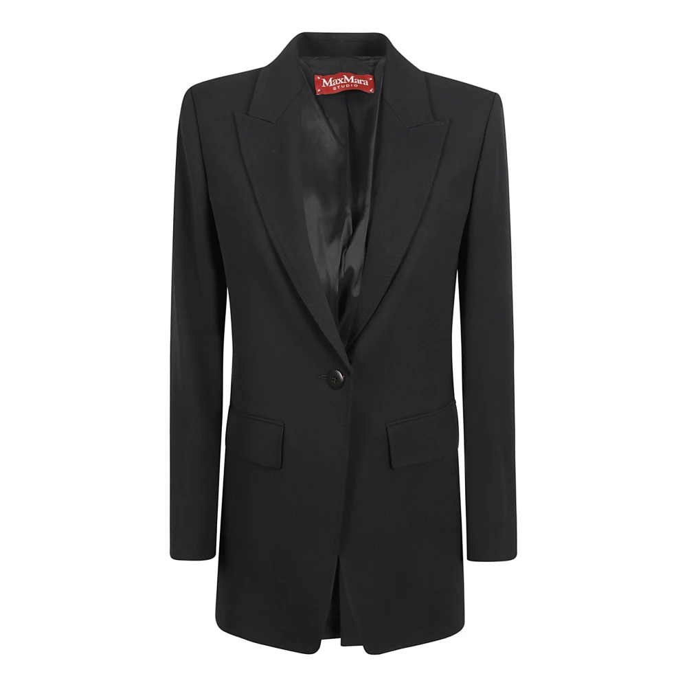 Max Mara Studio Zwarte Jassen voor Vrouwen Titty Black Dames