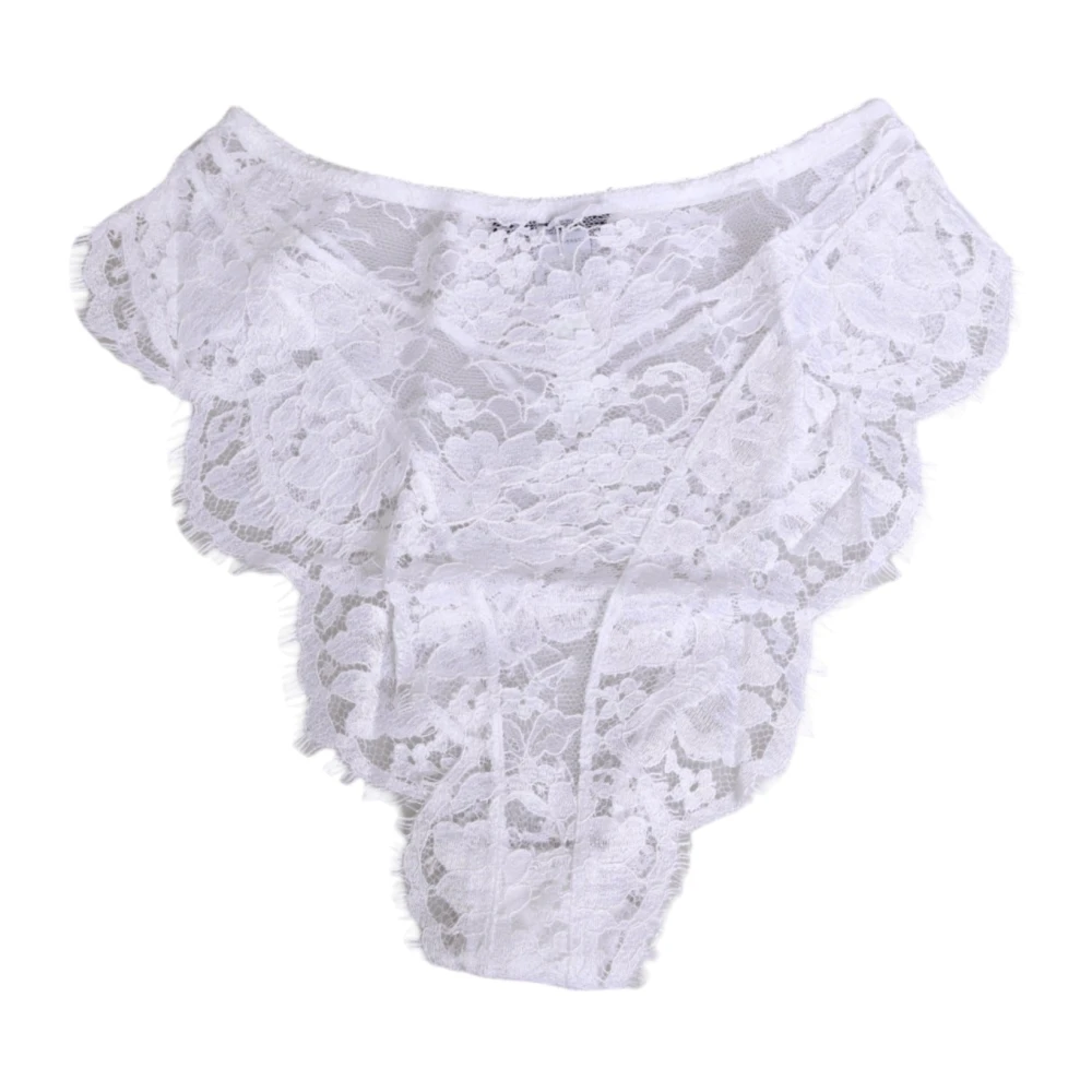 Dolce & Gabbana Donna Bianco - Slip In Pizzo - Underwear - L