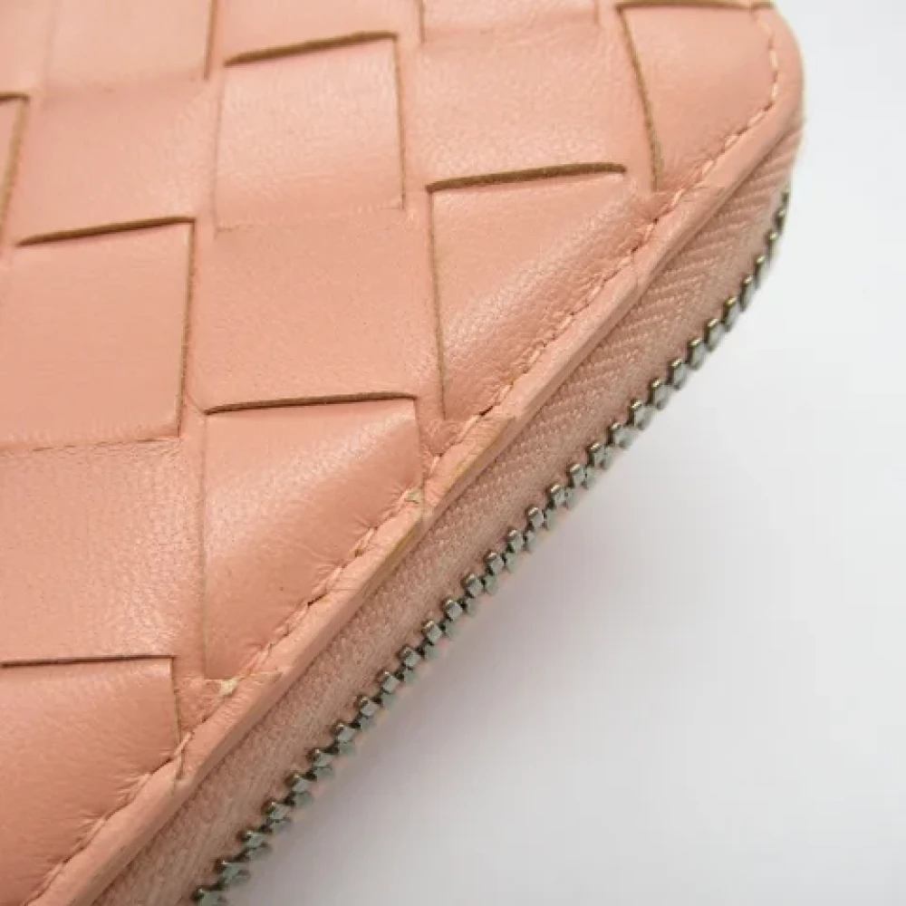 Bottega Veneta Vintage Pre-owned Leather wallets Pink Dames