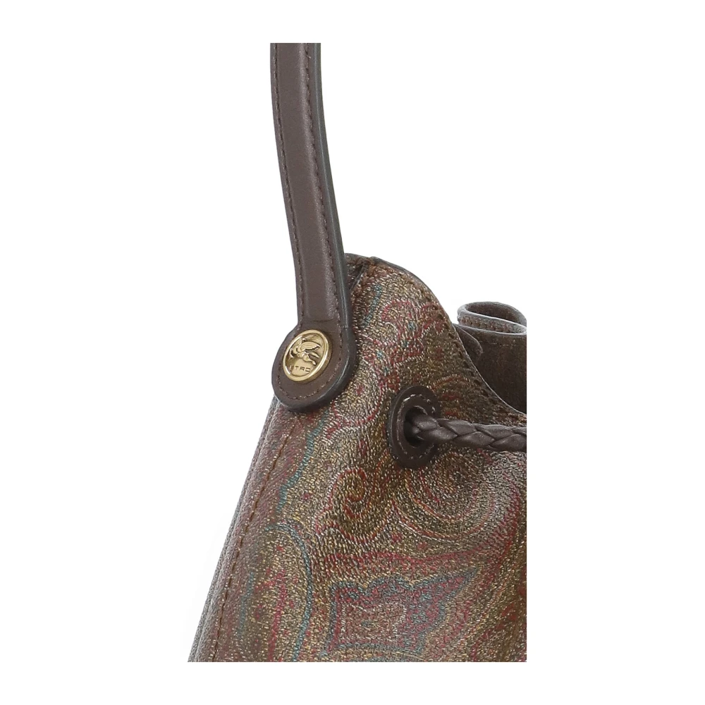 ETRO Bruine Katoenen en Leren Damentas Brown Dames