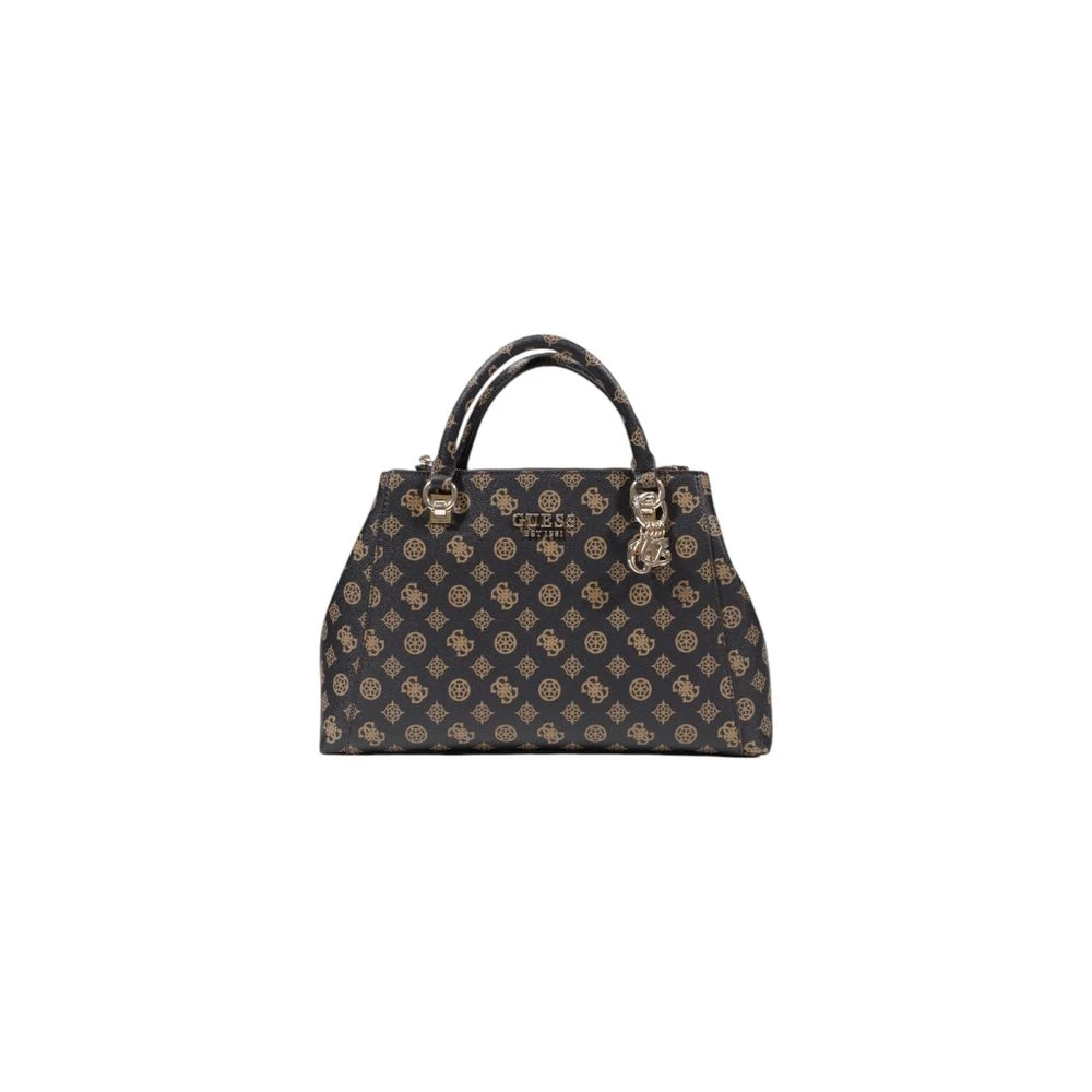 Guess Bruine Polyethyleen Handtas Herfst Winter Collectie Brown Dames