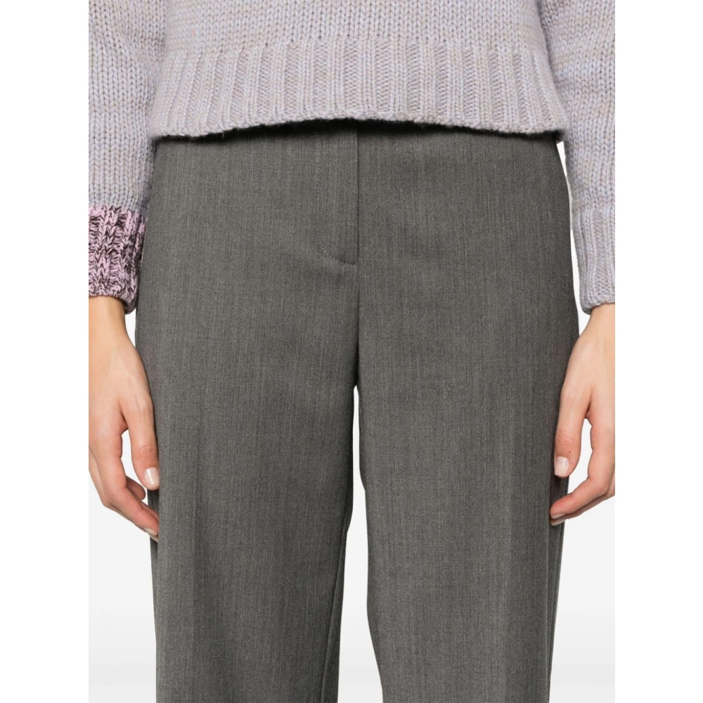Birgitte Herskind Donkergrijze Geplooide Geknipte Broek Gray Dames