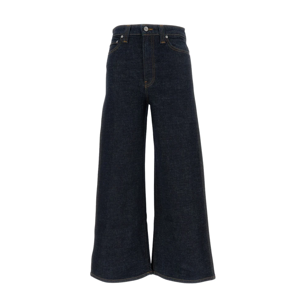 Khaite Women's Blue Wide Jeans, W28, Dane Wide Jeans