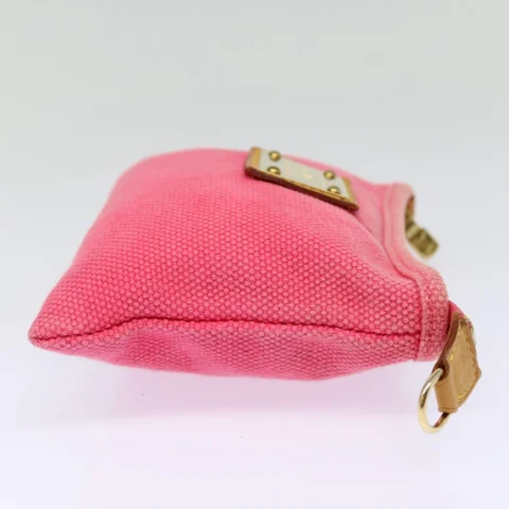 Louis Vuitton Vintage Pre-owned Canvas clutches Pink Dames