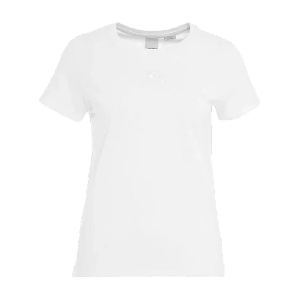 pinko Katoenen T-shirt in Wit White Dames