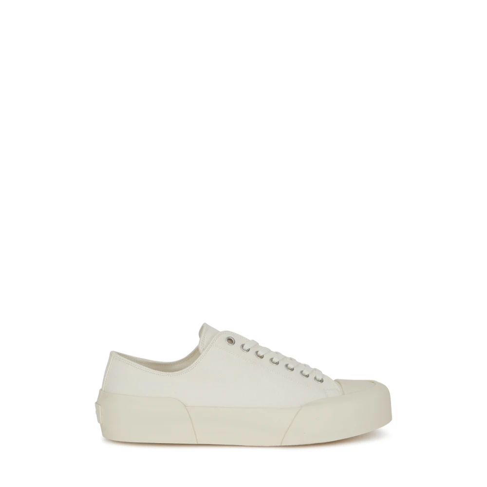 Jil Sander Lage sneakers met veters Heren Schoenen Beige